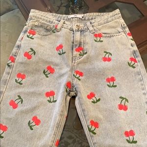 Adika cherry mom jeans